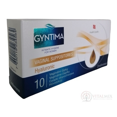 Fytofontana GYNTIMA Hyaluronic Vaginálne čapíky (inov.2020) 10 ks