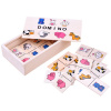 Domino v drevenej krabice Inlea4Fun DOMINO - zvieratká