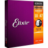 Struny na akustickú gitaru 10-47 NANOWEB Phosphor Bronze Elixír