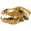Seletti Figúrka WUNDERKAMMER WOLF SKULL 28 cm, strieborná, hliník