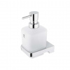 Nimco Maya Dávkovač mydla s držiakom, matné sklo/chróm MA 29031C-T-26