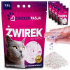 SILIKÓNOVÁ PODSTIELKA PRE MAČKY ÚČINNÁ ZWIERZOPASJA KOMPLET 5 x 3,8 L