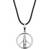 Rebel & Rose RR-NL017-S-L Make Love Not War Unisex Necklace 70cm