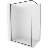 Mexen Kioto-XF, sprchová zástena s rámom 120 x 202 cm, 10mm sklo námraza, čierny profil, 800-120-104-70-30-X
