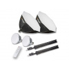 walimex pro LED 60W Octagon 65cm Bi color Kit 2