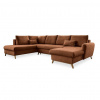 MID.YOU SEDACIA SÚPRAVA, textil, terakota - Online Only obývacie izby - 001454003023