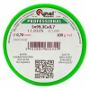 Bezolovnatý cín na spájkovanie s tavidlom SW32, 0,7mm, 100g, CYNA 070/100CU