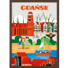 CUKROVÁ TLAČ jedlý obrázok na tortu Cukrová hmota Európa Poľsko Gdansk + MENO