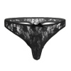 Lace Men Erotic Panties Black pánske čipkované tangá XL