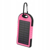 Setty solárny power bank 5000 mAh SPBS-05 ružový