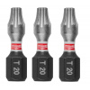 Milwaukee SHOCKWAVE IMPACT DUTY TX20 Šrobovacie bity 25mm, 3ks