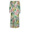 Guess Dlhé šaty JOSEE OFF SHOULDER Viacfarebná