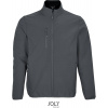 SOL'S | Falcon Men, Pánska 3-vrst. softshell. bunda, sivá ch., 4XL
