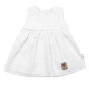 Baby Nellys Ľahké Handmade šatičky Madeira, biele, veľ. 104 Baby Nellys