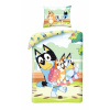 Detská posteľná bielizeň Bluey 140 x 200 cm Halantex 100 % bavlna Psíky Bingo