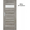 ImperioDoor set interiérové rámové dvere EVIA.2, 3DTopDekor Biela +Zárubňa PED-EVIA2-Biela