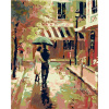 Maľovanie podľa čísel - Prechádzka v daždi, 80 x 100 cm, napnuté plátno na ráme 8596530017110