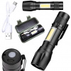 HUR VOJENSKÁ TAKTICKÁ BATERKA GENETIC® ZOOM Q5 COB LED USB