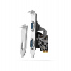 AXAGON PCEA-S2N, PCIe řadič - 2x sériový port (RS232) 250 kbps, vč. LP (PCEA-S2N)