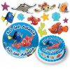DIGITÁLNA TLAČ Opłatek na tort RYBKA NEMO DORY POSTAVY + TEXT 4