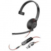 Headset HP Poly Blackwire 5210, 3,5 mm jack + USB-C/A adaptér, mono (8X230AA) čierny