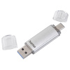 HAMA FlashPen Laeta, USB-C/A 3.2 (Gen1), 32GB, USB Kľúč, strieborný (124162)