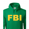 Pánská mikina - FBI, Barva Zelená, Velikost 2XL Bezvatriko.cz 501078