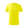MALFINI Tričko Basic 138, krátý rukáv, dětské MAL-1389610 8 roků Citronová