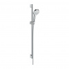 Hansgrohe Croma Select S - Sprchová súprava Vario EcoSmart 9 l/min so sprchovou tyčou 90 cm, biela/chróm 26573400