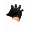 Masturbačné rukavice - čierne - Fist-It Silicone Glove, masturbačná rukavica
