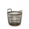 Kôš s držadlami ZOE BASKET ECO WOOD 36,4 cm - farba: káva ECO - - - Prosperplast