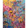 Pink, Silvia Sochuláková,originálny,ručne maľovaný obraz L (do veľkosti 95x95cm) Viac farieb