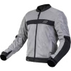 Ozone Bunda na motorku Dart strieborno-čierna - 3XL
