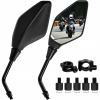 2KS VEĽKÉ UNIVERZÁLNE ZRKADLÁ PRE MOTOR SKÚTER QUAD ATV M8 M10 CARBON