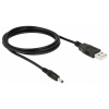 Delock Napájací kábel USB DC zástrčka 3,5 mm, USB-A zástrčka 1.50 m čierna 82377; 82377