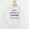 Body s potlačou New Baby a zavolaj MAMIČKU! - 62 (3-6m)