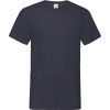 Fruit of the Loom Tričko Valueweight V-Neck T s výstřihem do V, krátký rukáv, pánské COT161066a3602-deep navy M Navy deep