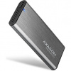 AXAGON EEM2-SG2, USB-C 3.2 Gen 2 - M.2 NVMe & SATA SSD kovový RAW box, bezšroubkový