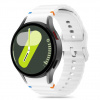 Tech-Protect športový silikónový pre Samsung Galaxy Watch 4/5/5 Pro/6/7/FE Biely TEC313396
