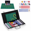ModernHome Blackjack Poker Set 300 žetónov 2 balíčky kariet