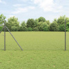 zahrada-XL Stĺp na plot. Sivá 10 x 1,2 m (25 mm sieť) Ocel a PVC 3352782
