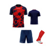 Futbalová sada Givova Kit Art pre celé mužstvo, od 12 ks, červená/ tmavomodrá počet ks v sade: 25 hráčskych setov