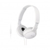 Sony MDR-ZX110AP Slúchadlá s mikrofónom Kábel Pres hlavu Hovor / hudba Biela (MDR-ZX110APW)