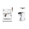 Ascaso Steel DUO PID PLUS, White&Wood + Rocket Espresso FAUSTINO 3.1, chrome
