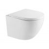 kielle Oudee Závesné kompaktné WC so doskou Softclose, Vortex Rimless+, biela 30102010S-SET1