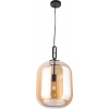 MaxLight Honey závesné svietidlo 1x60 W čierna-jantárová P0299