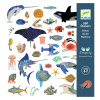 DJECO Metalické nálepky Ocean 160 ks