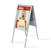 Jansen Display Interiérové reklamné áčko A2, ostrý roh, profil 25 mm, hliník