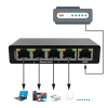 RJ45 Switch 5 portov 1000Mb GIGABIT čierny
