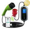 Qoltec 52437 Mobilní nabíječka Qoltec 2 v 1 Typ 2 – 22kW | 400 V | Wi-Fi | TUYA | SMART LIFE | Nastavitelný proud | 7 m kabel (Mobilní třífázová nabíječka Qoltec s konektorem Typ 2 a 5pinovou zástrčko